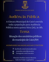 Audiência Pública discutirá situação dos cemitérios públicos de Caicó