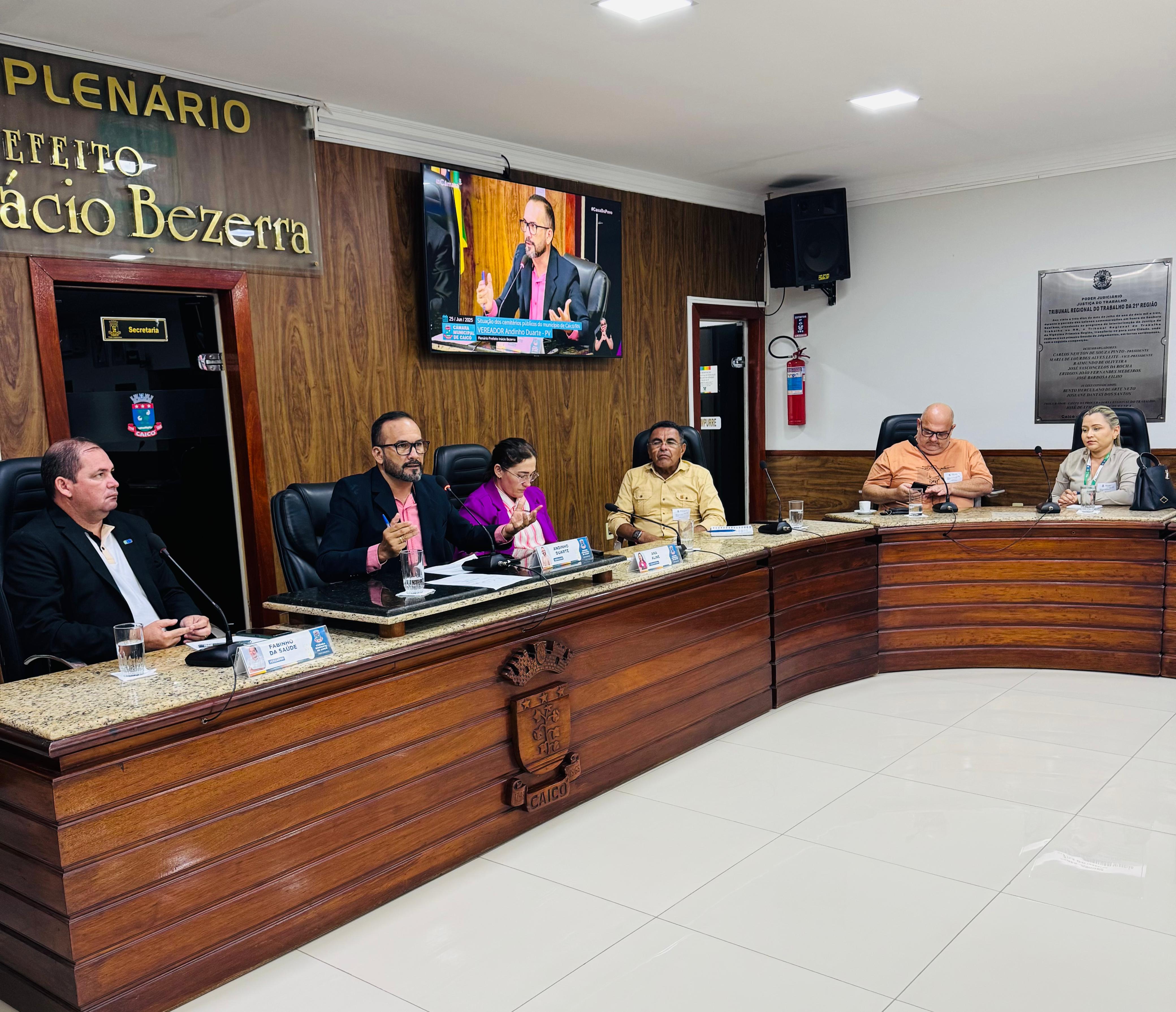 Câmara Municipal de Caicó promove Audiência Pública sobre a situação dos cemitérios públicos do município