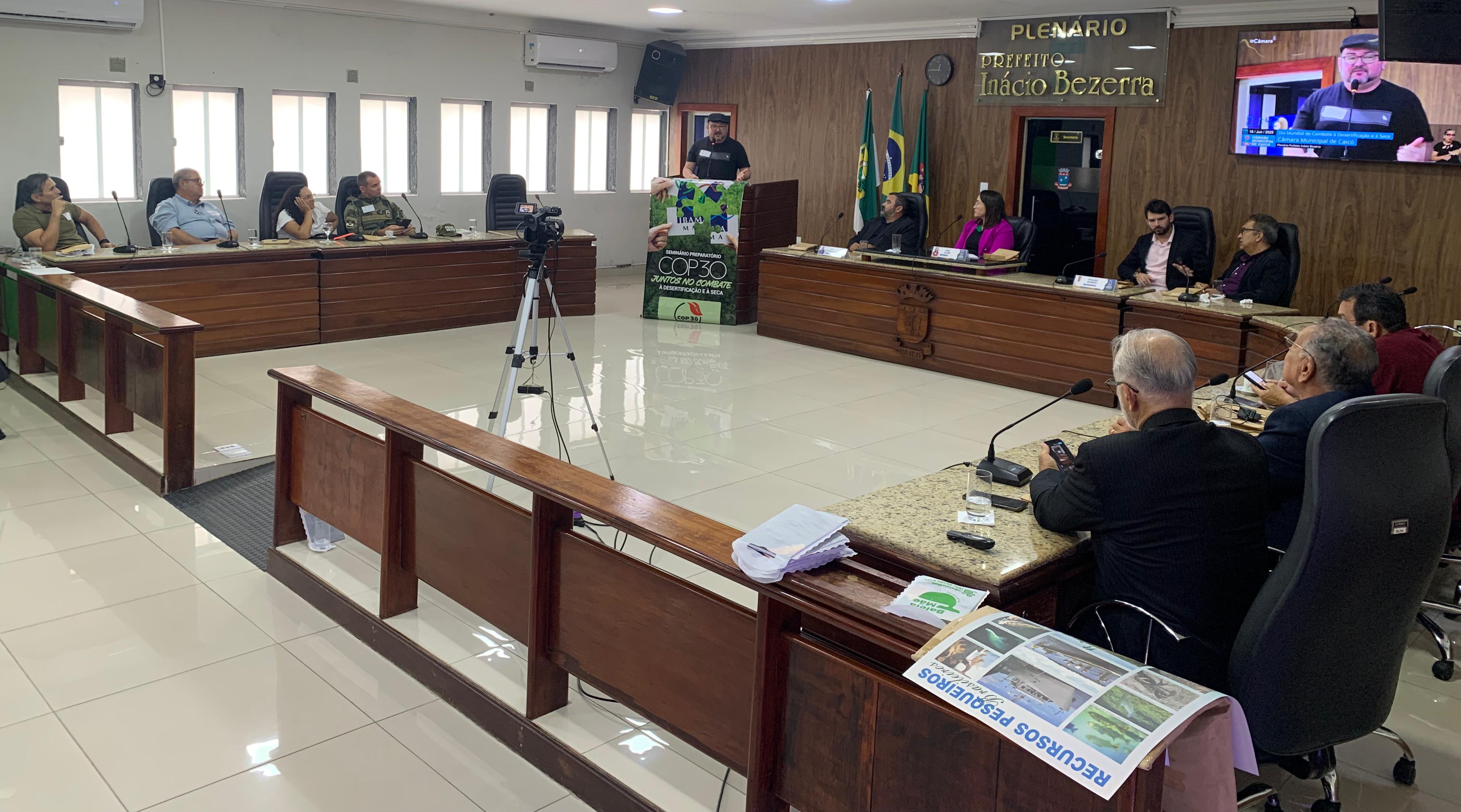 Câmara Municipal de Caicó realiza Audiência Pública sobre desertificação e seca com foco na COP30