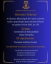 Câmara promoverá Sessão Solene em homenagem ao centenário do Educandário Santa Teresinha