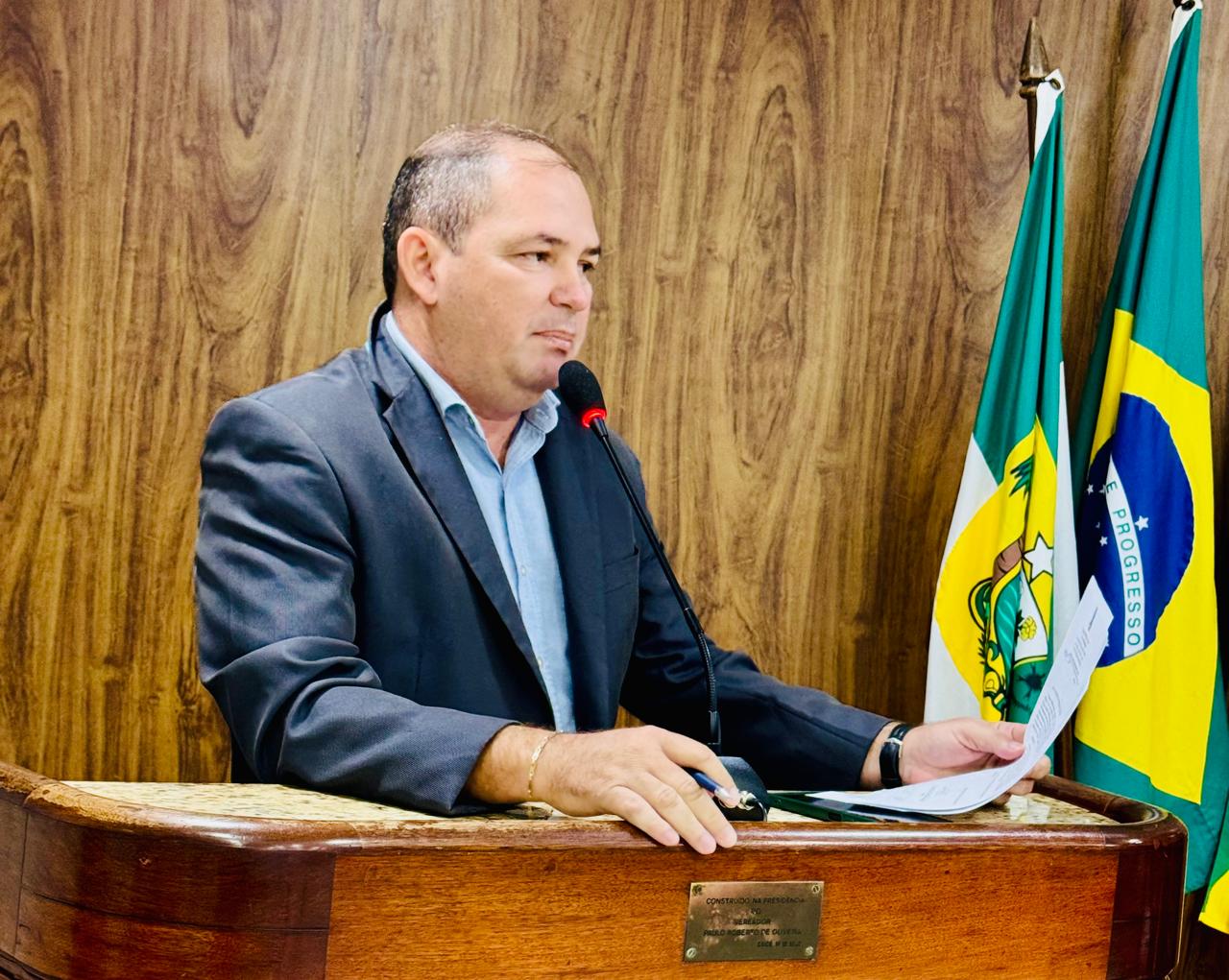 Vereador Fabinho da Saúde solicita construção de Academia Popular na entrada do bairro Itans