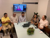 Vereadores participam de coletiva de imprensa que expõe resultados da articulação exitosa envolvendo a CMC para a construção do novo Abatedouro Público